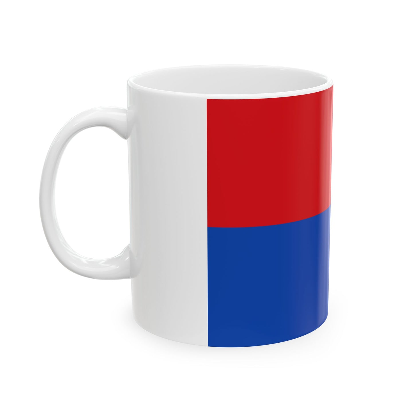 Flag of Cartago Province Costa Rica - White Coffee Mug-Go Mug Yourself