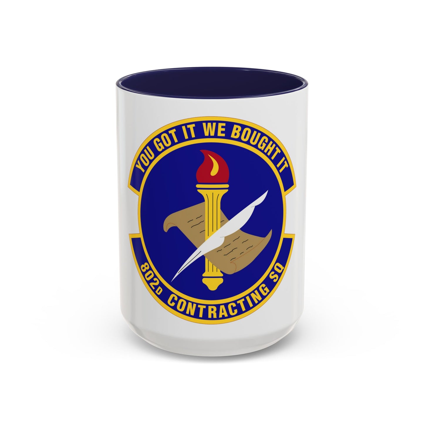 802d Contracting Squadron (U.S. Air Force) Accent Coffee Mug