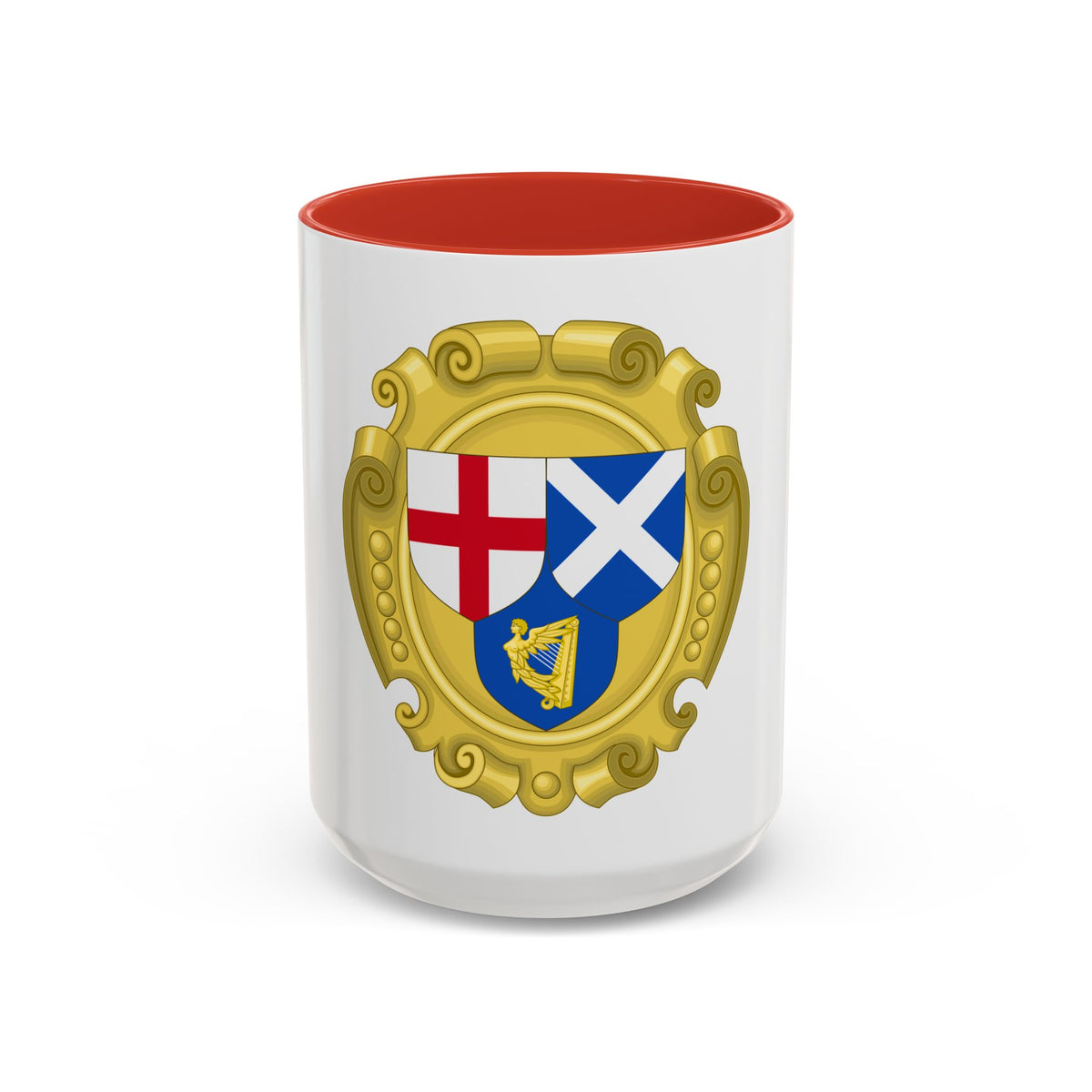 Coat of Arms of the Commonwealth of England, Scotland and Ireland - Accent Coffee Mug