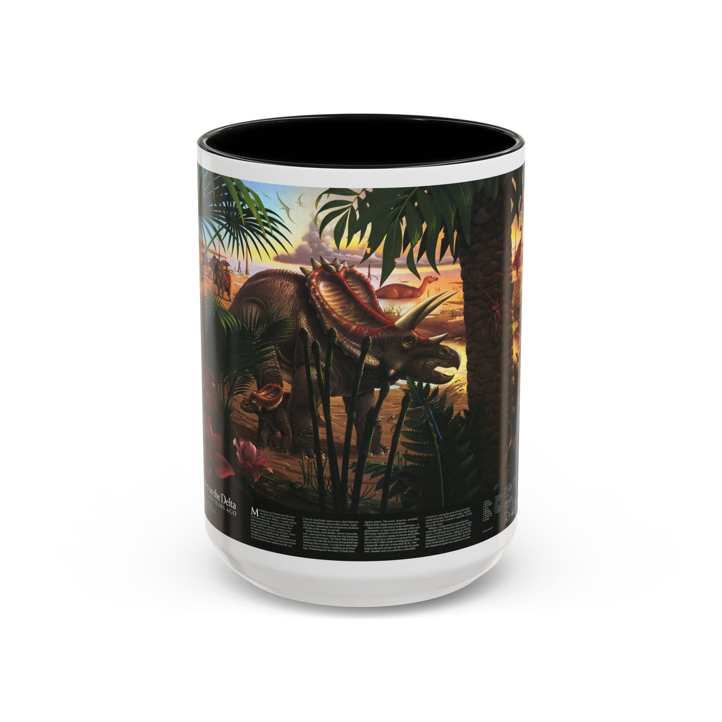 North America - Dawn on the Delta- 74mya (1993) (Map) Accent Coffee Mug