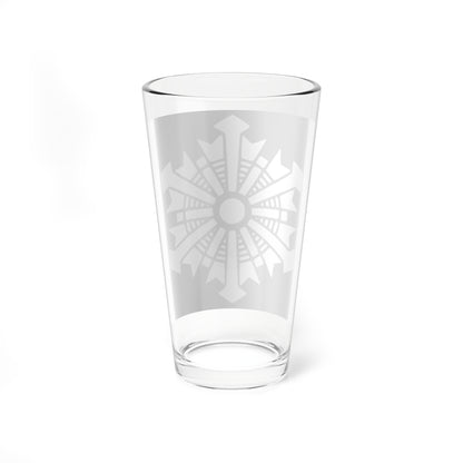 Japanese Crest FeuerwehrBlack background (Japan) (Coat of Arms) Pint Glass 16oz