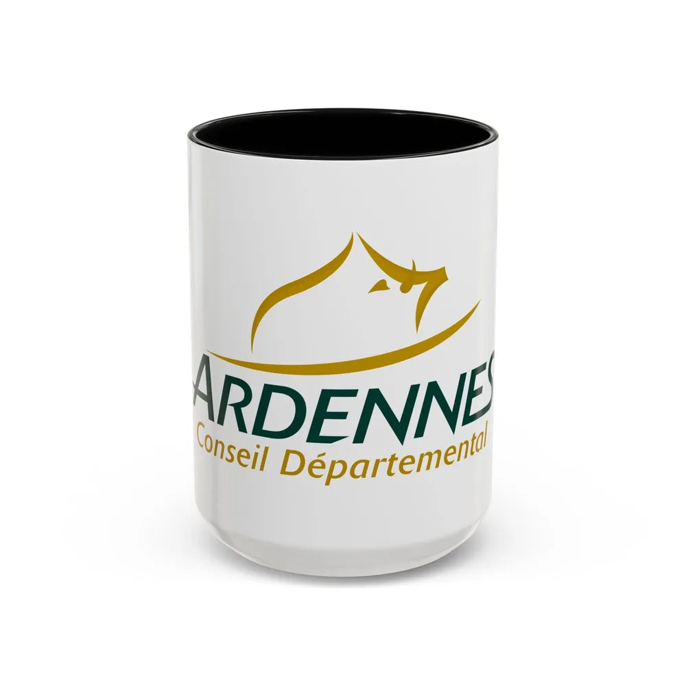 Flag of Ardennes France - Accent Coffee Mug-15oz-Black-Go Mug Yourself