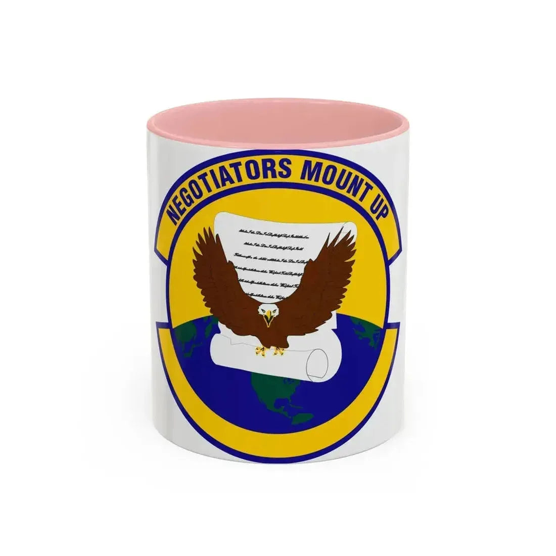 766 Enterprise Sourcing Squadron AFMC (U.S. Air Force) Accent Coffee Mug 11oz Pink - Go Mug Yourself
