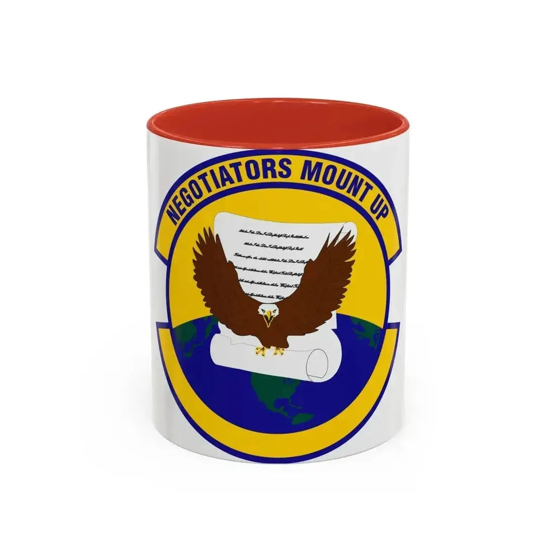 766 Enterprise Sourcing Squadron AFMC (U.S. Air Force) Accent Coffee Mug 11oz Red - Go Mug Yourself