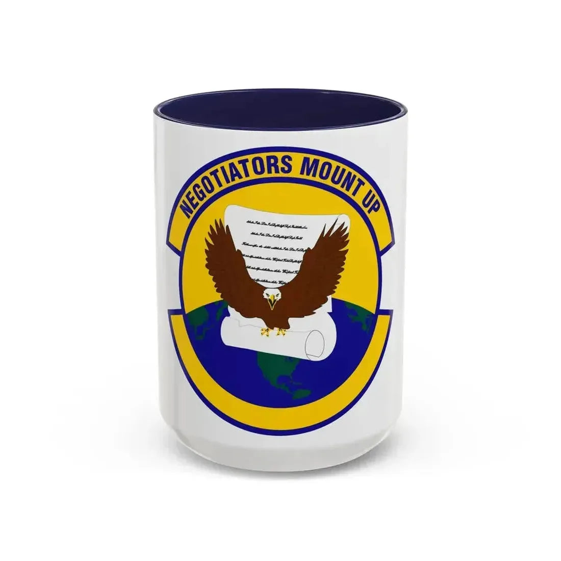 766 Enterprise Sourcing Squadron AFMC (U.S. Air Force) Accent Coffee Mug 15oz Navy - Go Mug Yourself