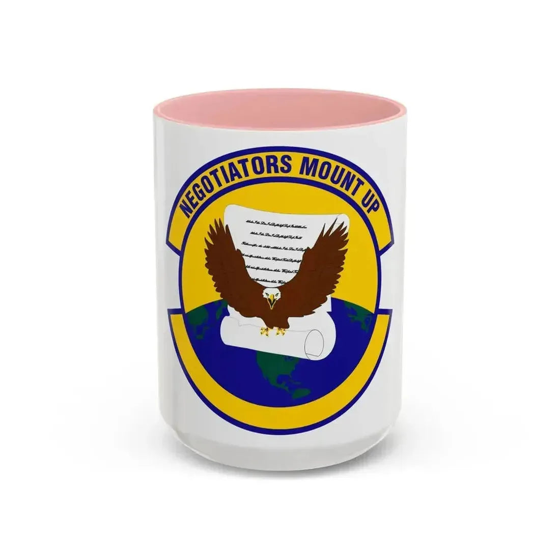 766 Enterprise Sourcing Squadron AFMC (U.S. Air Force) Accent Coffee Mug 15oz Pink - Go Mug Yourself