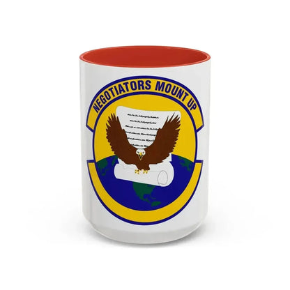 766 Enterprise Sourcing Squadron AFMC (U.S. Air Force) Accent Coffee Mug 15oz Red - Go Mug Yourself