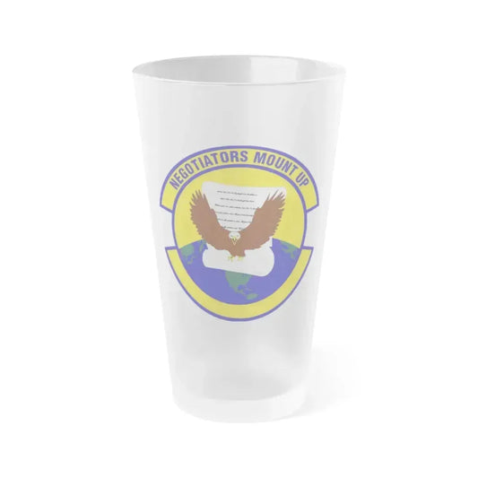 766 Enterprise Sourcing Squadron AFMC (U.S. Air Force) Frosted Pint Glass 16oz 16oz Frosted - Go Mug Yourself