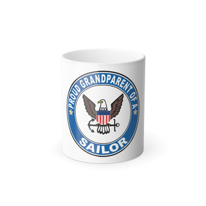 Proud Grandparent of a Sailor (U.S. Navy) Color Changing Mug 11oz