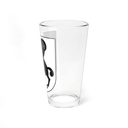 Daegerlen-blazon (Switzerland) (Coat of Arms) Pint Glass 16oz