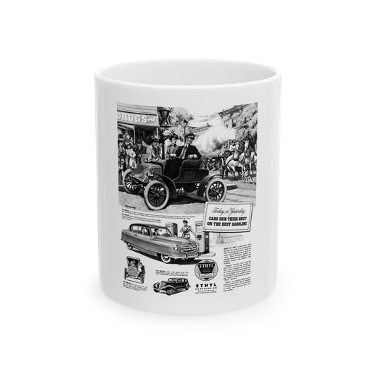 Ethyl Corporation ad, Collier's, December 13, 1952 - White Coffee Mug