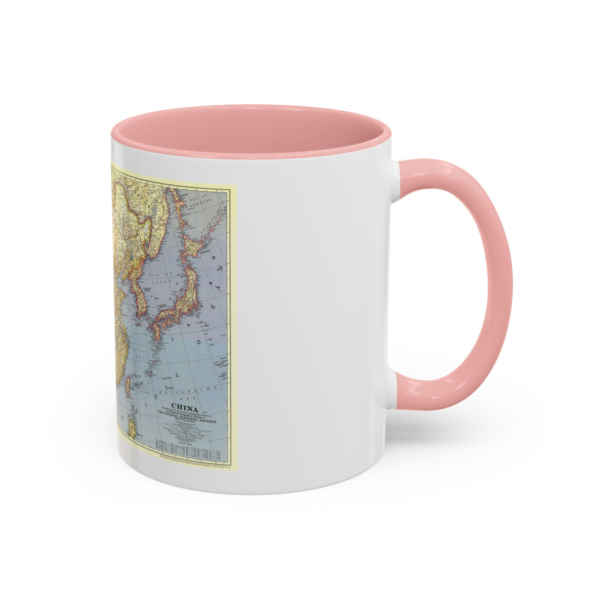 China (1945) (Map) Accent Coffee Mug