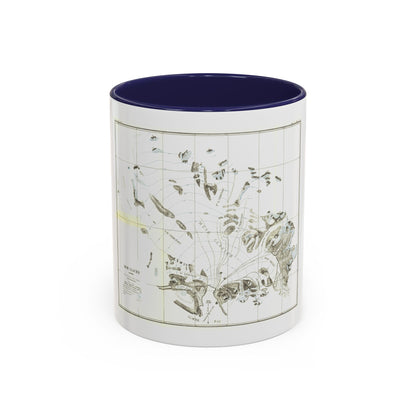 Alaska - Muir Glacier (1890) (Map) Accent Coffee Mug