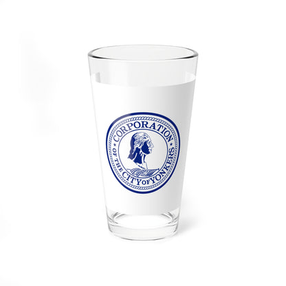 Flag of Yonkers, New York - Pint Glass 16oz