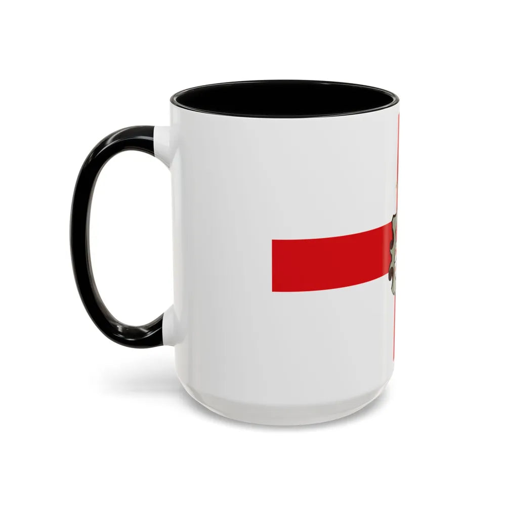 Flag of Huesca Spain - Accent Coffee Mug-Go Mug Yourself