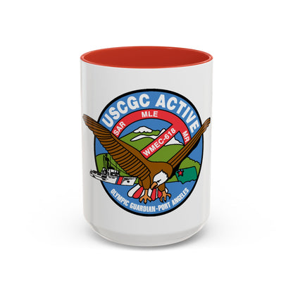 USCGC Active WMEC 618 (U.S. Coast Guard) Accent Coffee Mug