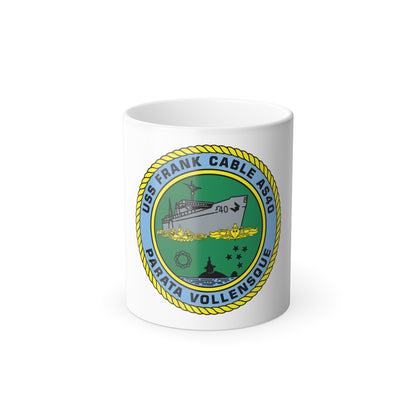 USS Frank Cable AS40 Parata Vollensque (U.S. Navy) Color Changing Mug 11oz