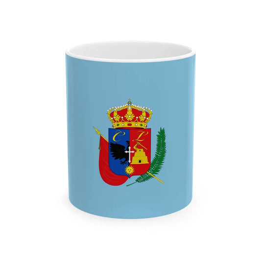 Flag of Cajamarca capital of the Cajamarca Region Peru - White Coffee Mug-11oz-Go Mug Yourself