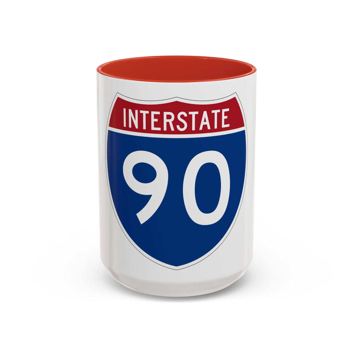 Interstate 90 (U.S. Highways) Accent Coffee Mug