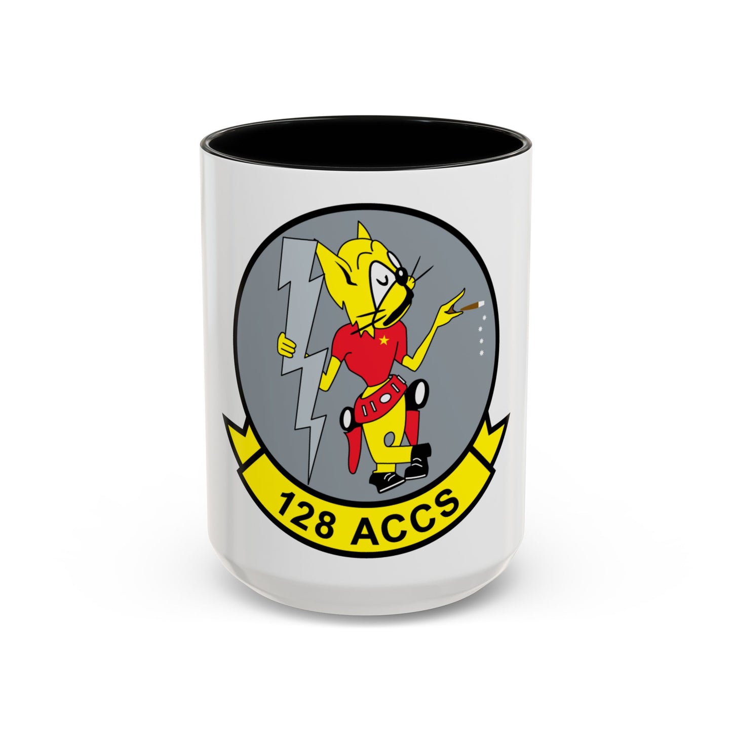 128 ACCS (U.S. Air Force) Accent Coffee Mug