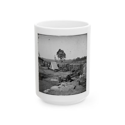 Atlanta, Georgia. Confederate Fort In Front Of Atlanta-2 (U.S. Civil War) White Coffee Mug