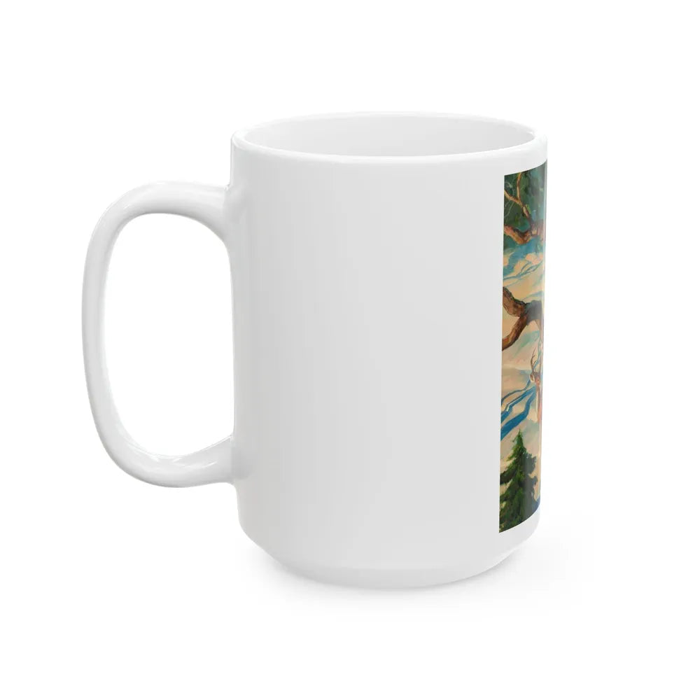 Calling the Buck - White Coffee Mug-Go Mug Yourself