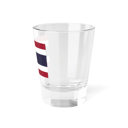 Flag of Thailand pure white (Thailand) Shot Glass 1.5oz