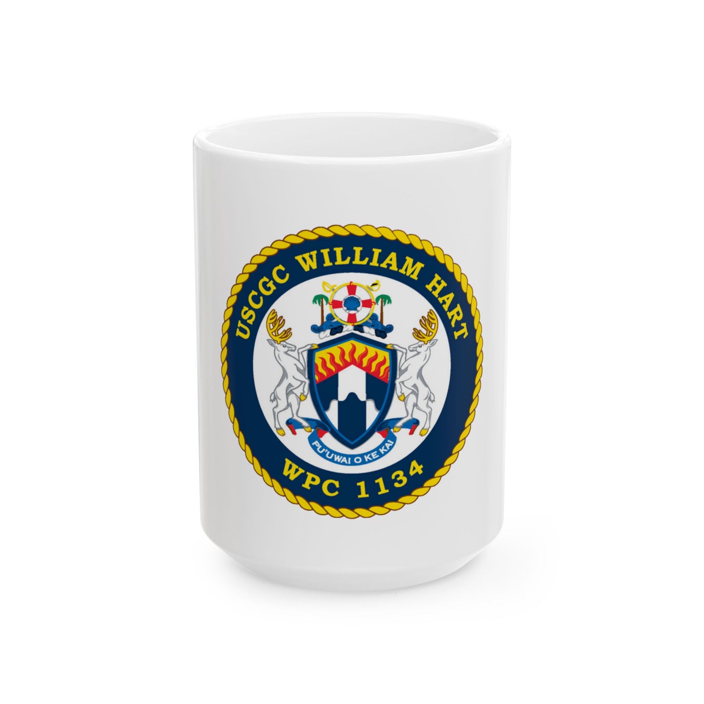 USCG C William Hart WPC 1134 (U.S. Coast Guard) White Coffee Mug