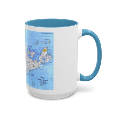 Canada - Maine, with the Maritime Provinces 1 (1975) (Map) Accent Coffee Mug