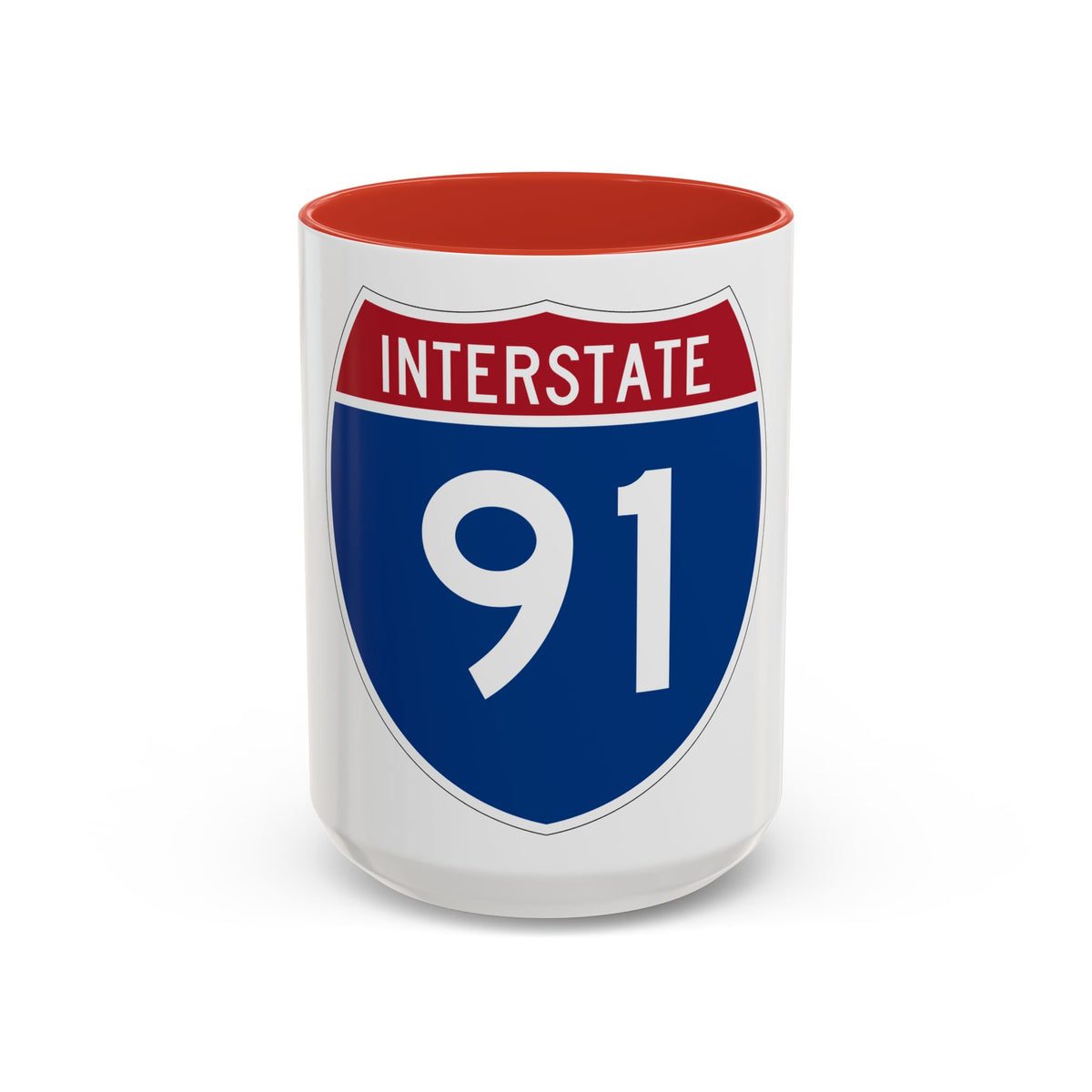 Interstate 91 (U.S. Highways) Accent Coffee Mug