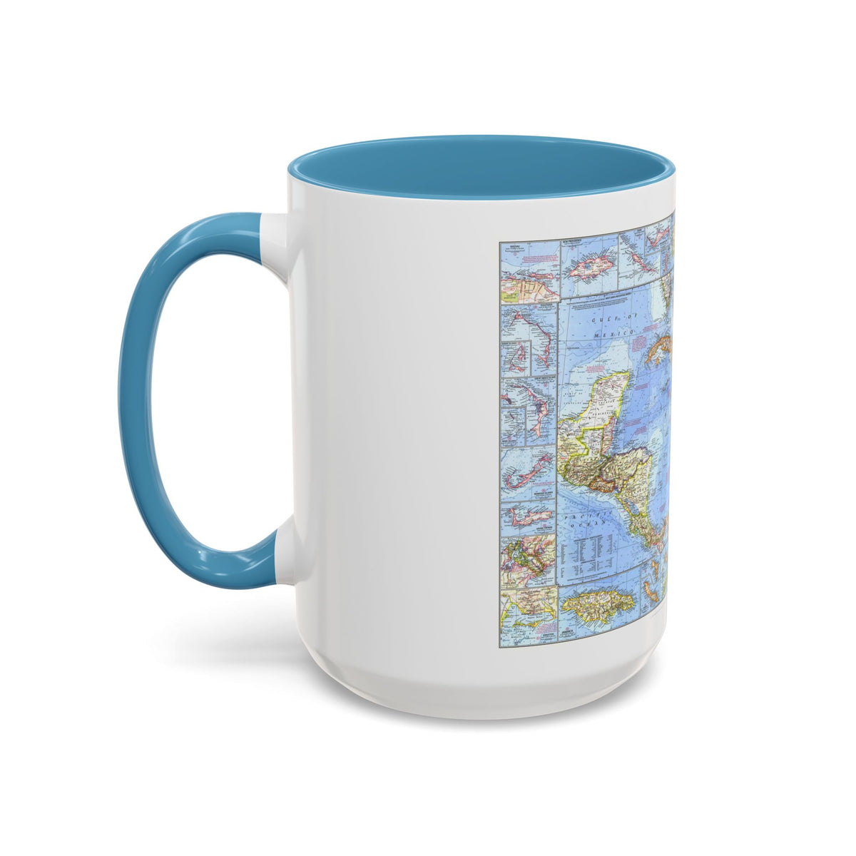 West Indies & Central America (1970) (Map) Accent Coffee Mug