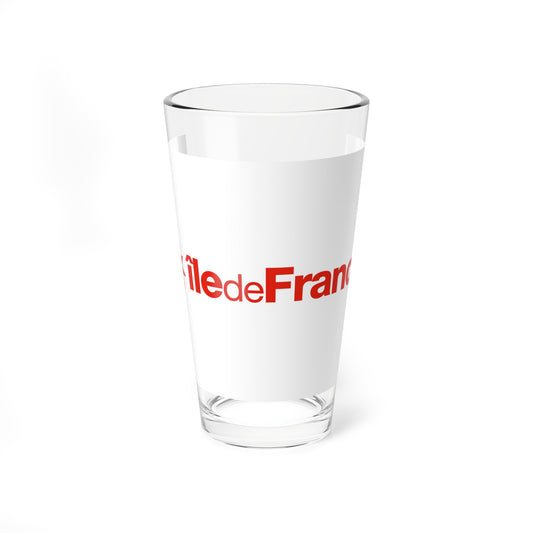 Flag of the Ile-de-France Region (France) Pint Glass 16oz