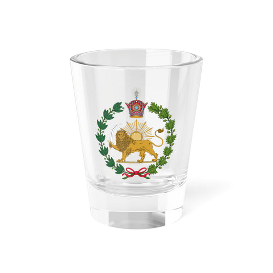 Imperial Emblem of the Pahlavi Dynasty Lion and Sun (Iran) (Coat of Arms) Shot Glass 1.5oz