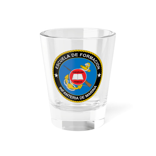 Escudo Escuela Infanteria de Marina-Colombia (Colombia) (Coat of Arms) Shot Glass 1.5oz
