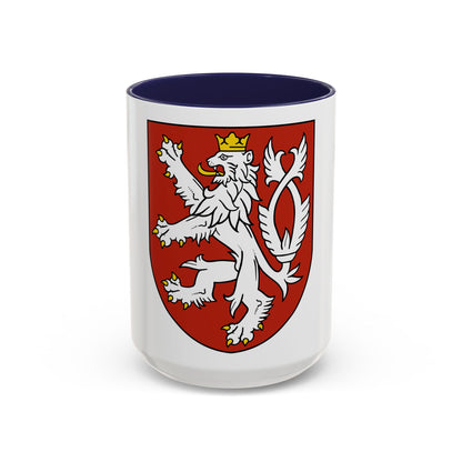 Small coat of arms of the Czech Republic - Accent Coffee Mug