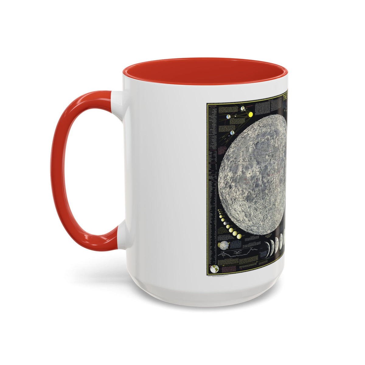 Space - The Moon (1969) (Map) Accent Coffee Mug
