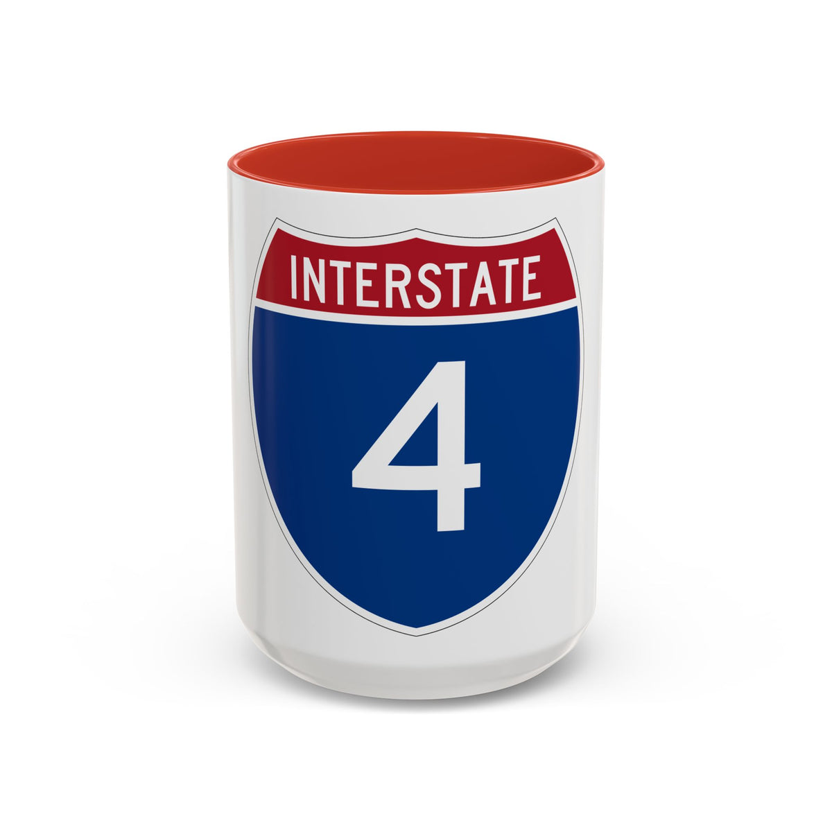 Interstate 4 (U.S. Highways) Accent Coffee Mug