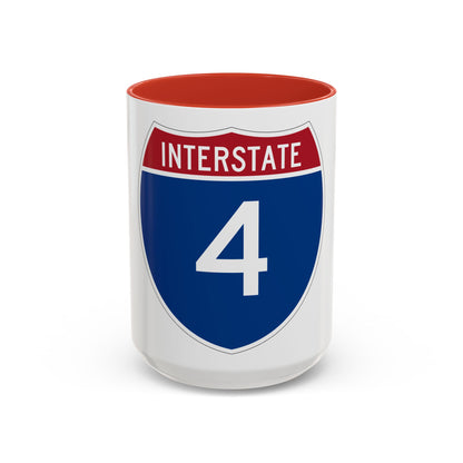 Interstate 4 (U.S. Highways) Accent Coffee Mug