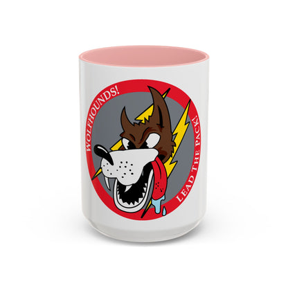 Tasse à café avec motif Red Wolfhound Patch (US Air Force)