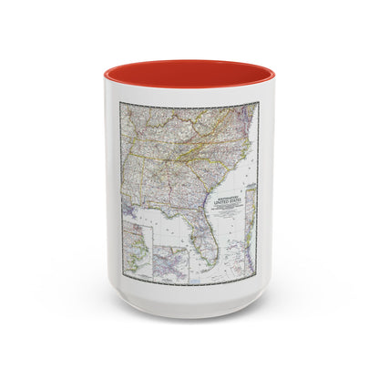 USA - Southeastern (1947) (Map) Accent Coffee Mug