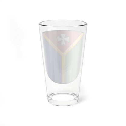 Shepetivka coat of arms lesser (Ukraine) (Coat of Arms) Pint Glass 16oz