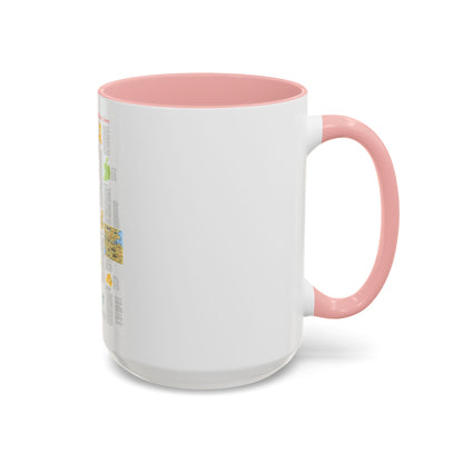 British Isles - A Traveller's Map 2 (1974) (Map) Accent Coffee Mug