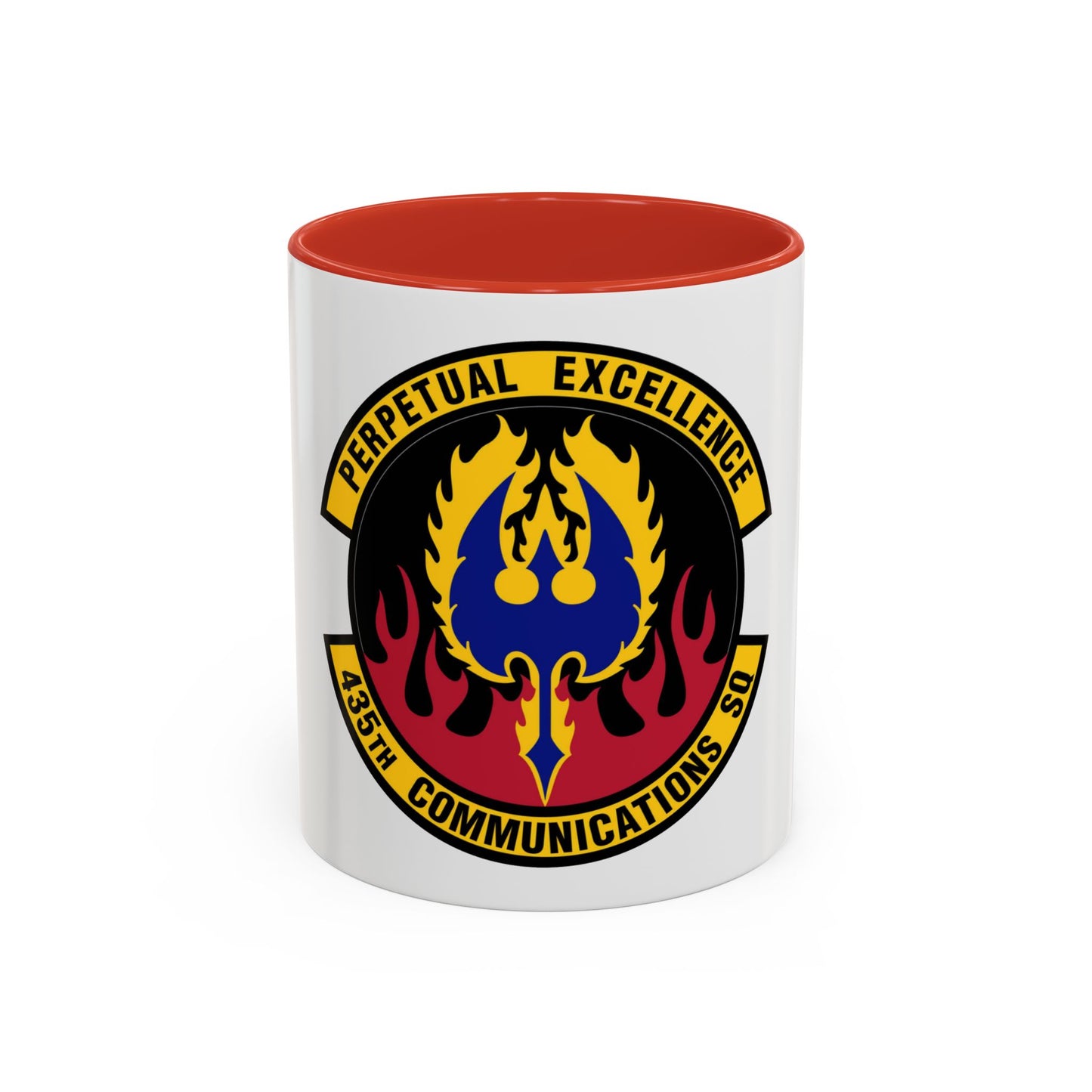 435th Communications Squadron (U.S. Air Force) Accent Coffee Mug
