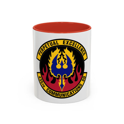 435th Communications Squadron (U.S. Air Force) Accent Coffee Mug