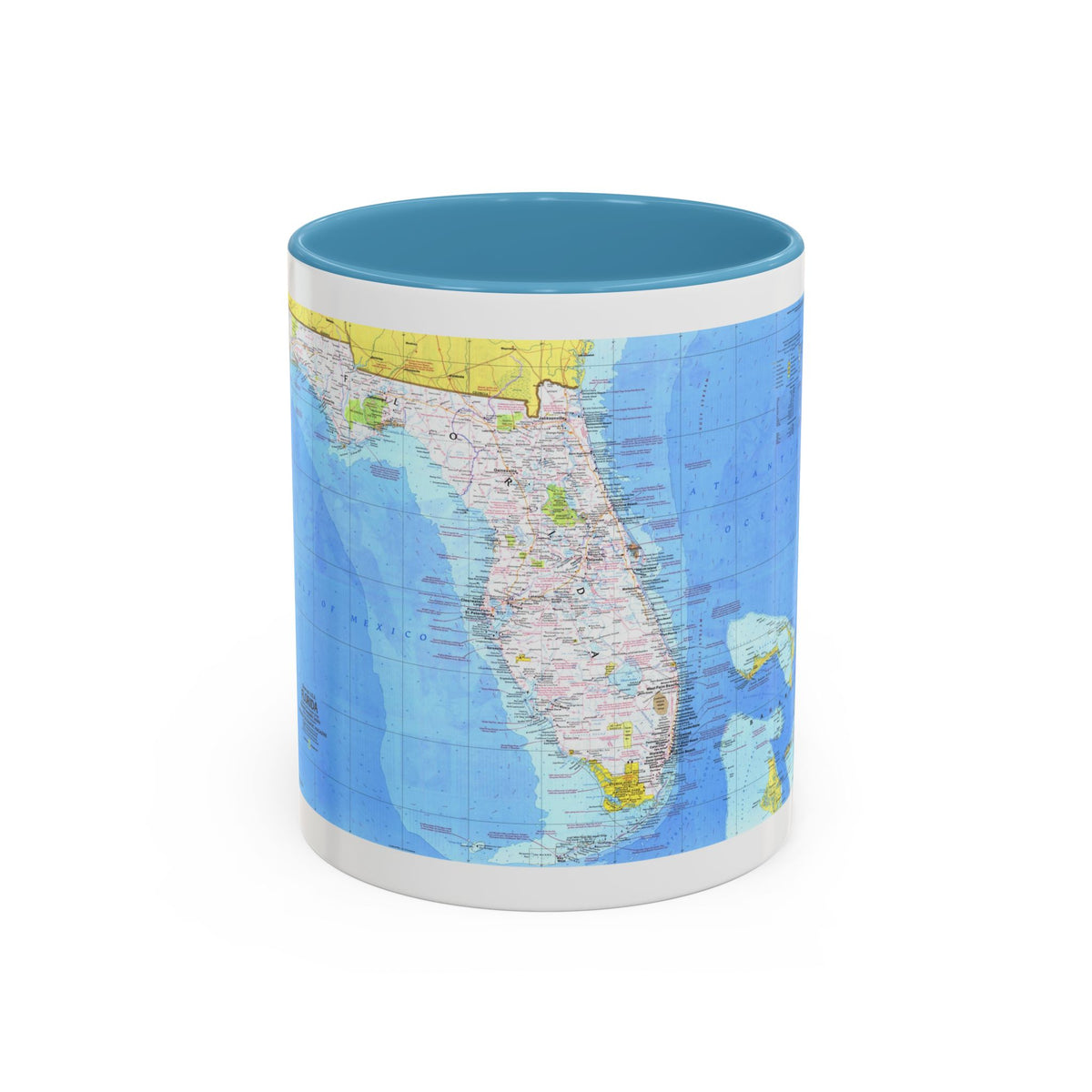 USA - Florida 1 (1973) (Map) Accent Coffee Mug