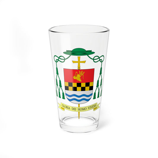 Escudo de Javier del Río Sendino (Spain) (Coat of Arms) Pint Glass 16oz