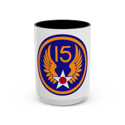 15 Air Force (U.S. Army) Accent Coffee Mug