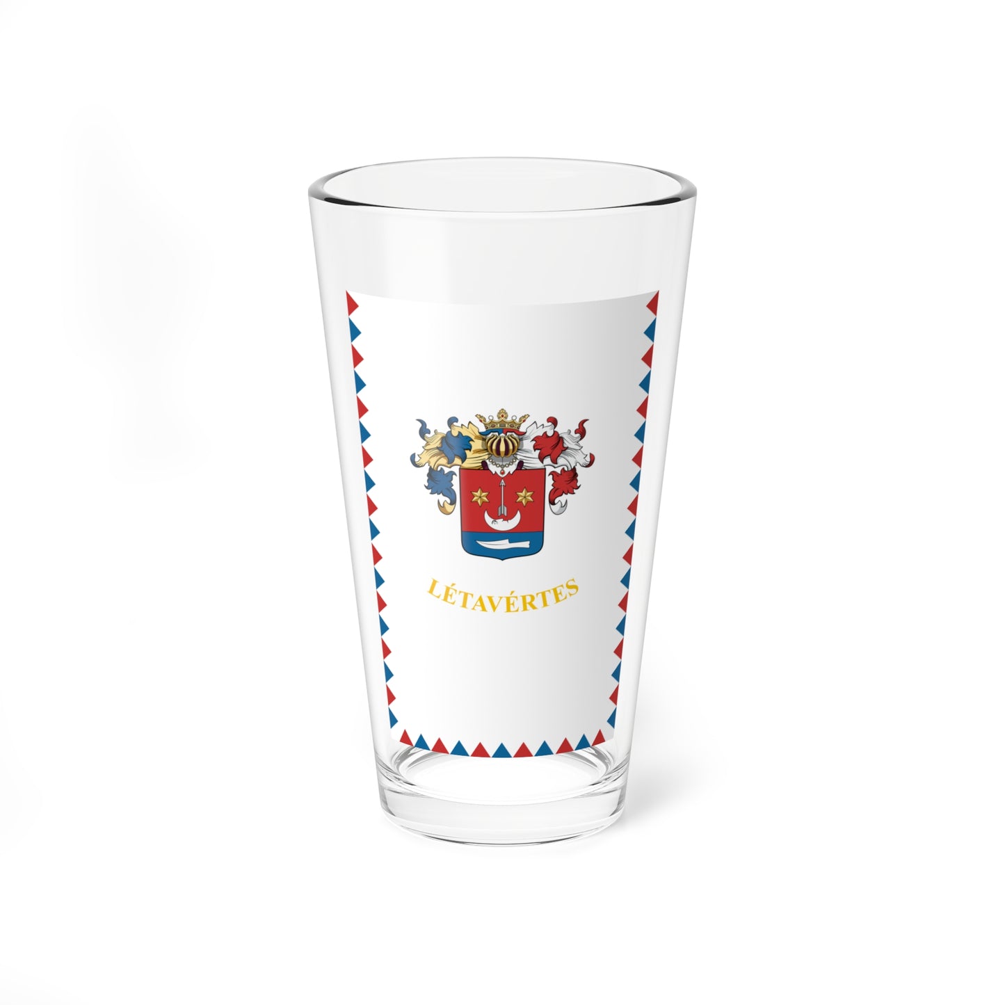 Flag of Letavertes vertical (Hungary) Pint Glass 16oz