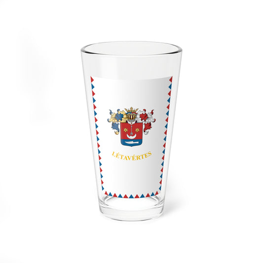 Flag of Letavertes vertical (Hungary) Pint Glass 16oz