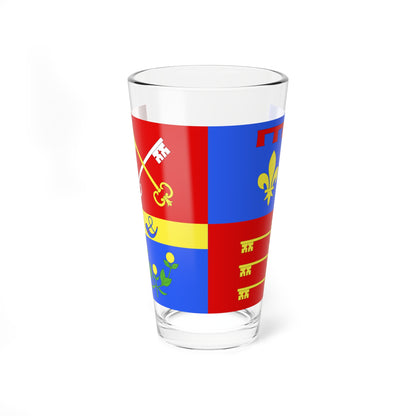 Drapeau fr departement Vaucluse (France) Pint Glass 16oz